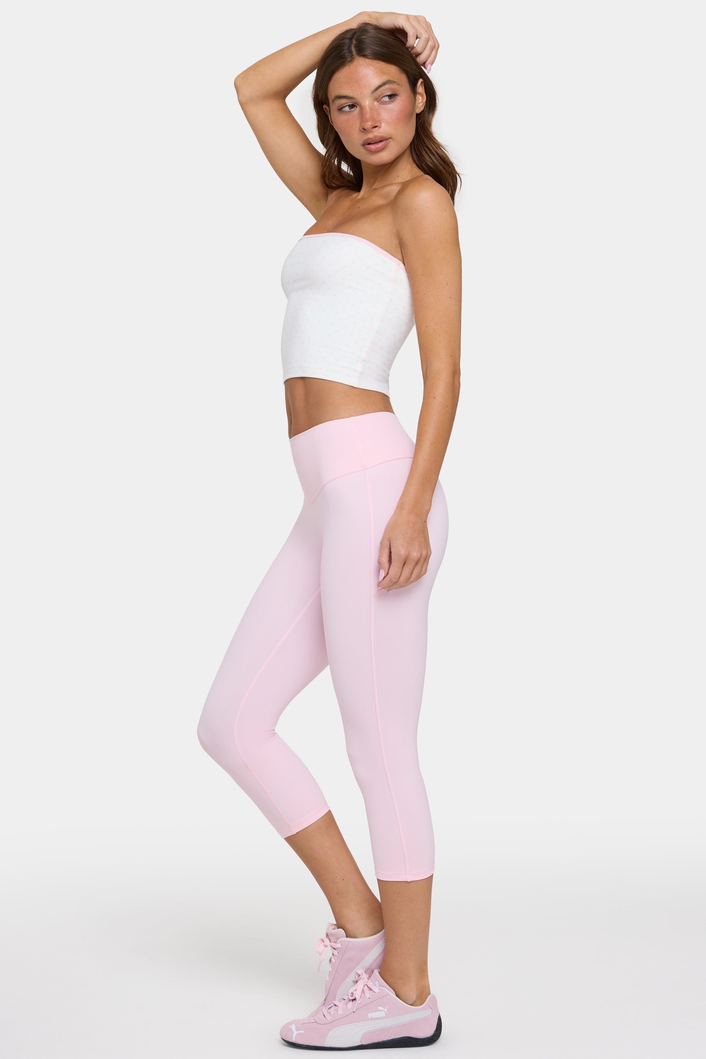 Soft Active Capri Leggings in Sorbet view 3