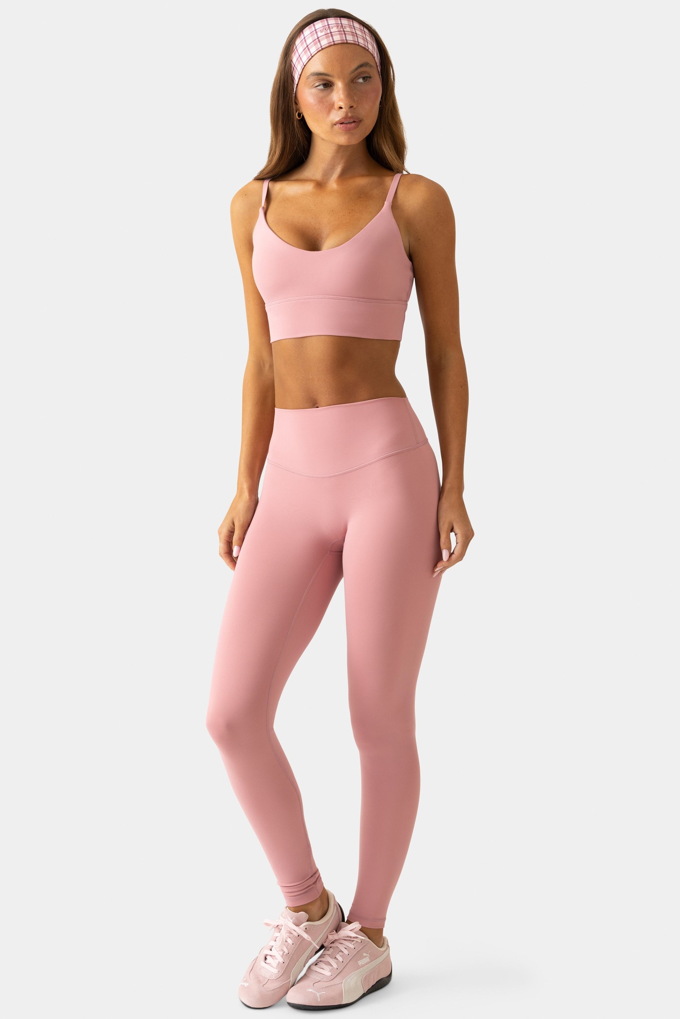 Soft Active Full-Length Leggings in Berry view 4